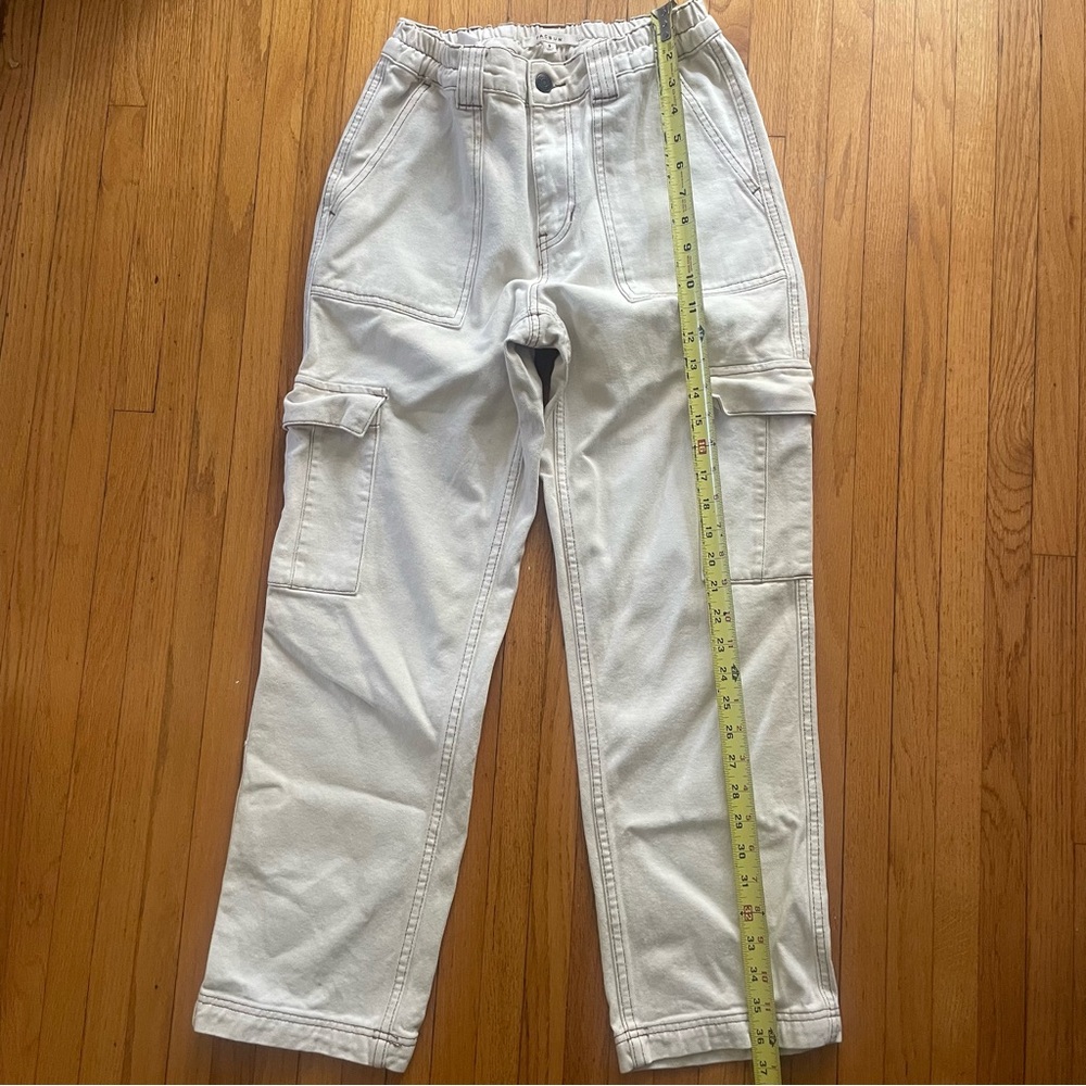 Pacsun Baggy Cargo Jeans Off-white - Size Small - Picture 8 of 8
